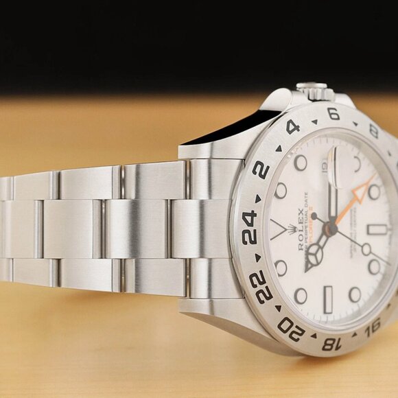 2024 NEW ROLEX EXPLORER II POLAR WHITE STEEL GMT DATE 42MM WATCH - Picture 7 of 9